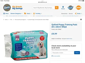 Poundstretcher puppy pads hotsell