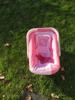 Pink dolly car seat.webp