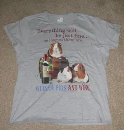 Guinea Pigs & Wine T Shirt.webp